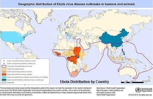 Ebola distribution